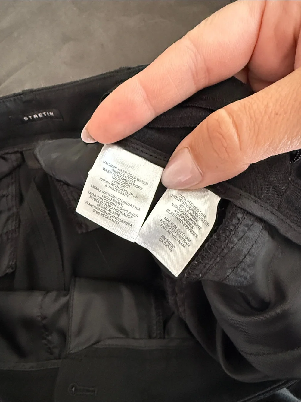 Jones New York Black Stretch Dress Pants Size 10